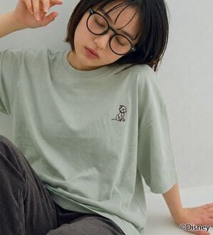 BELLUNA（ベルーナ）の「＜Disney＞【101匹わんちゃん】胸元刺しゅうボックスシルエットTシャツ（Tシャツ）」｜詳細画像