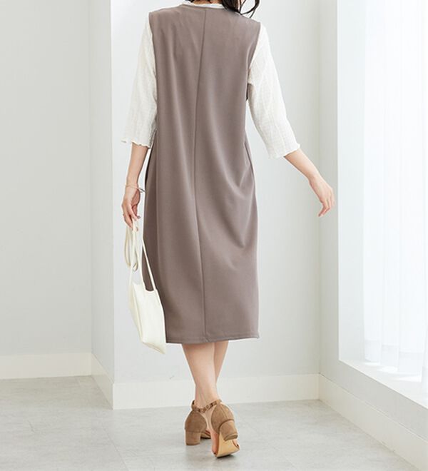 BELLUNA（ベルーナ）の「【2点セット】ジャカードプルオーバー＆ジャンスカセット（アンサンブル）」｜詳細画像