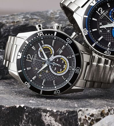 「＜シチズン＞エコ・ドライブ　クロノグラフ（メンズ腕時計）」