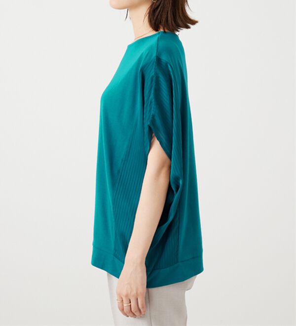 BELLUNA（ベルーナ）の「サイドシャドーストライプ切替チュニック（チュニック）」｜詳細画像