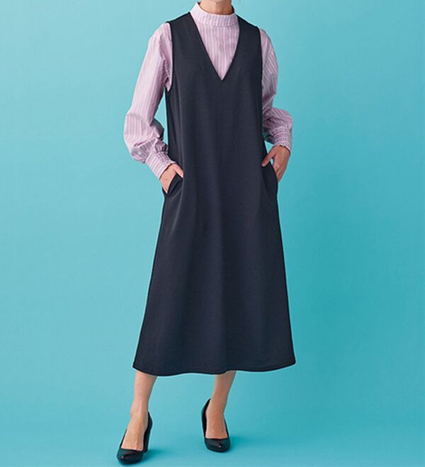 BELLUNA（ベルーナ）の「＜ＳＯＬＯＴＥＸ（Ｒ）＞ストレッチハイネックブラウス（ブラウス）」｜詳細画像