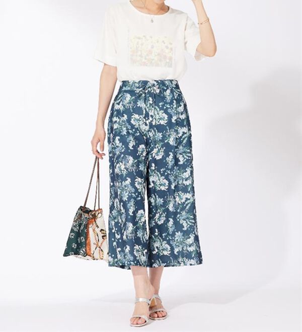 BELLUNA（ベルーナ）の「〈日比谷花壇〉シフォン重ねプルオーバー（カットソー）」｜詳細画像