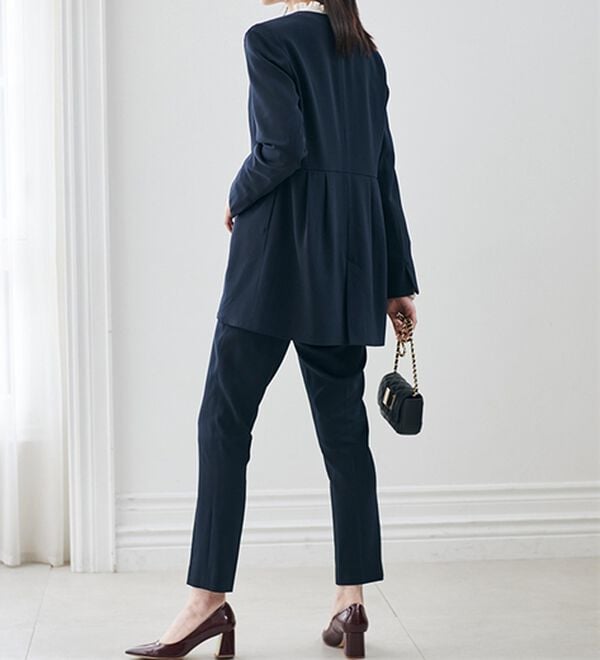 RANAN（ラナン）の「＜２点セット＞ラウンドヘムジャケットセットアップ（パンツスーツ）」｜詳細画像