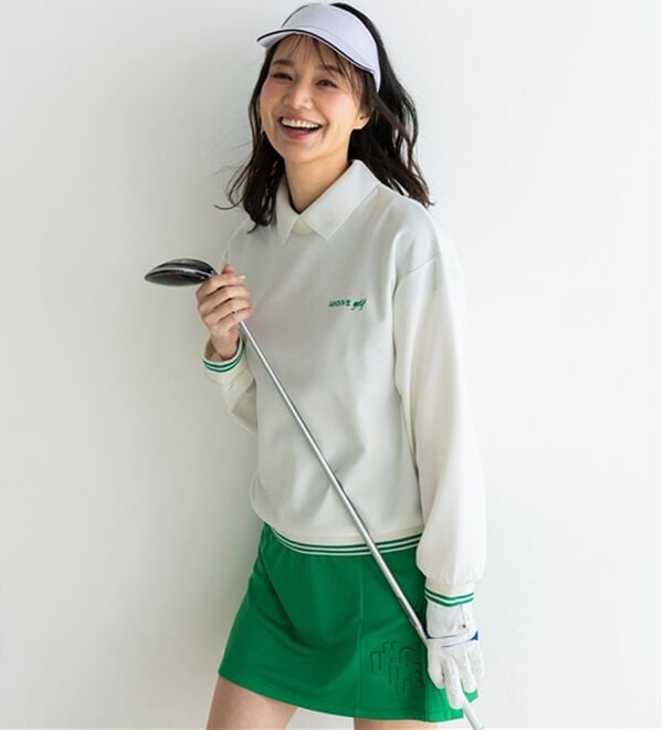 BELLUNA（ベルーナ）の「【三枝こころコラボ】配色ライントレーナー（カットソー）」｜詳細画像