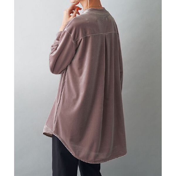 BELLUNA（ベルーナ）の「ベロア素材裾ラウンドチュニック（チュニック）」｜詳細画像