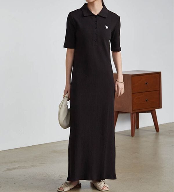 RANAN（ラナン）の「＜U.S.POLO ASSN.＞ ポロ衿リブワンピース（その他ワンピース）」｜詳細画像