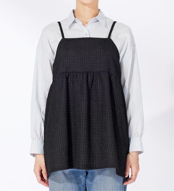 BELLUNA（ベルーナ）の「ジャカード素材ペプラムビスチェ（タンクトップ・キャミソール）」｜詳細画像