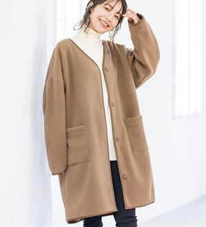 alotta（アロッタ）の「ふんわりミドル丈ボアコート（ハーフコート）」｜詳細画像