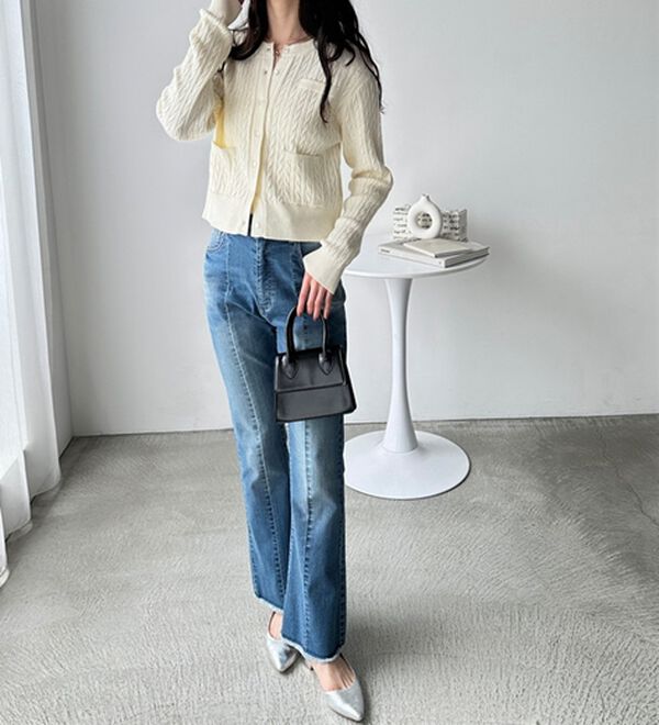 GeeRA（ジーラ）の「ミニケーブルニットカーディガン（その他カーディガン）」｜詳細画像