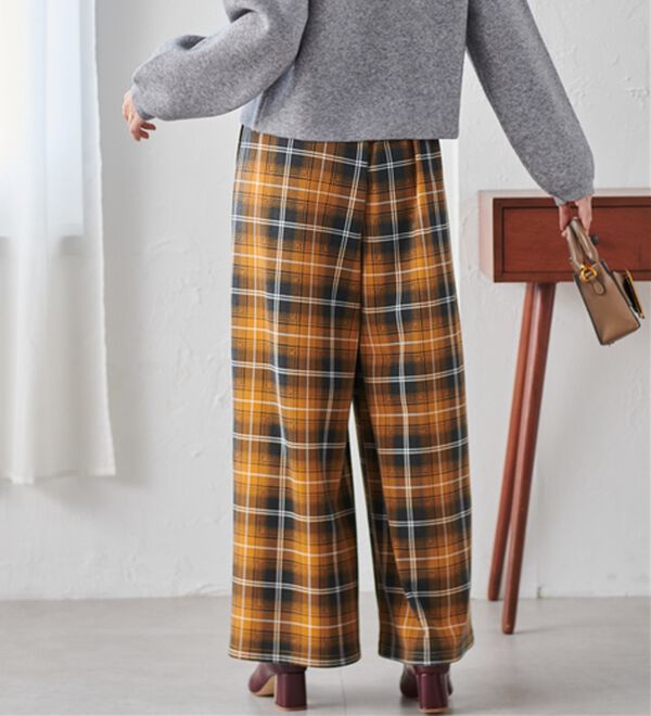 RANAN（ラナン）の「柔らかあったか！裏起毛ロングフレアガウチョパンツ（フルレングスパンツ）」｜詳細画像