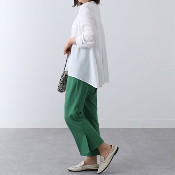 BELLUNA（ベルーナ）の「ジョーゼット裾スリットフレアーパンツ（フルレングスパンツ）」｜詳細画像