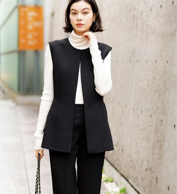 GeeRA（ジーラ）の「【入卒式/セレモニー】ペプラムベストセットアップスーツ（パンツスーツ）」｜詳細画像