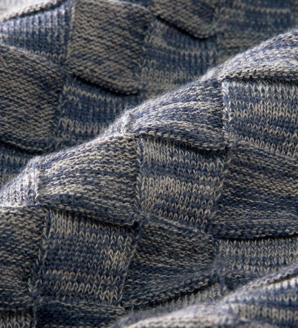 「＜ヘリンボーンクラブ＞日本製市松模様ポロシャツ（メンズポロシャツ）」｜詳細画像