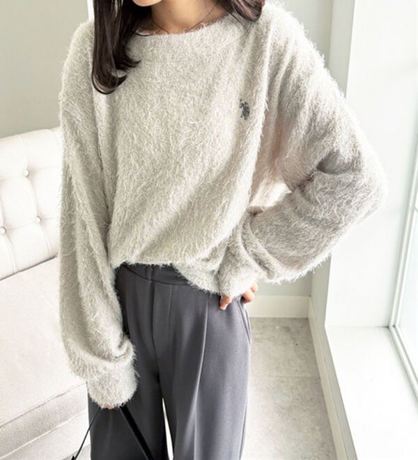 GeeRA（ジーラ）の「【U.S. POLO ASSN.】シャギーニットソートップス（ニット・セーター）」｜詳細画像