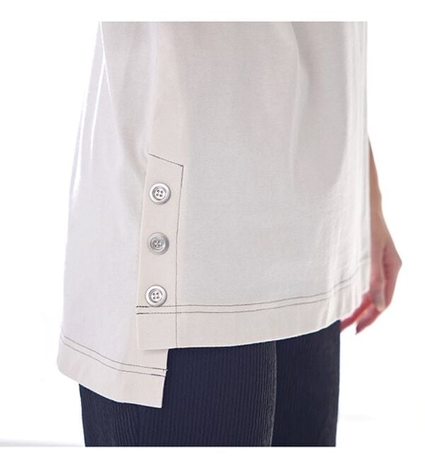 BELLUNA（ベルーナ）の「ひんやりキシリトール加工綿１００％プルオーバー（カットソー）」｜詳細画像