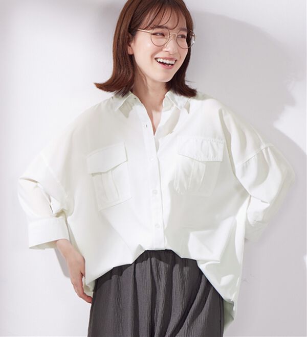 Viola e Viola（ヴィオラ エ ヴィオラ）の「ゆるシルエットシャツ（シャツ）」｜オフ