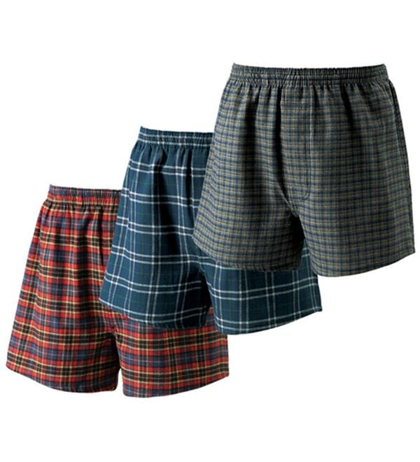 「【３枚組】座ってもお尻までしっかり安心・快適パンツ各３枚組（メンズフルレングスパンツ）」｜トランクス(マルチ系)3枚組