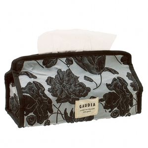 iellio（イエリオ）の「テクスチュールティッシュカバー（インテリア雑貨）」｜ブラック