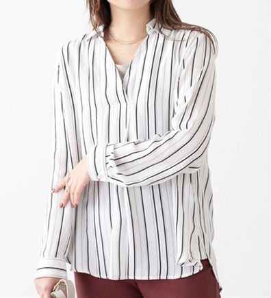 BELLUNA（ベルーナ）の「ジョーゼットスキッパーシャツチュニック（シャツ）」