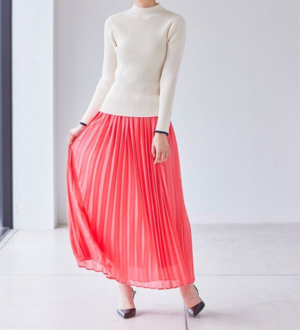 RANAN（ラナン）の「もちもちリブパイピングハイネックニット（ニット・セーター）」｜詳細画像