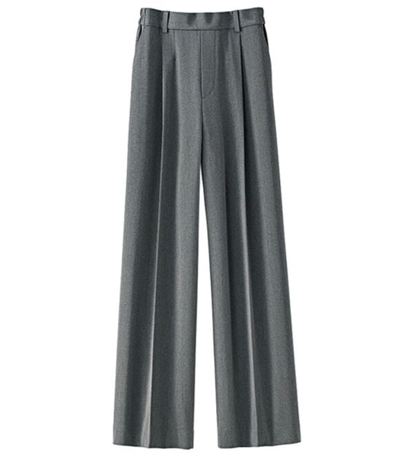 BELLUNA（ベルーナ）の「サマ見え（Ｓ）美脚タック使いワイドパンツ（ワイドパンツ・ガウチョ）」｜詳細画像