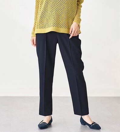 BELLUNA（ベルーナ）の「麻調ストレッチ素材テーパードパンツ（テーパードパンツ）」