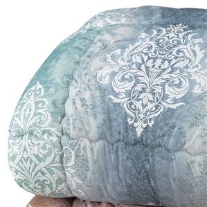 「丸洗いできる清潔ふっくらボリューム掛布団（掛布団）」｜ブルー