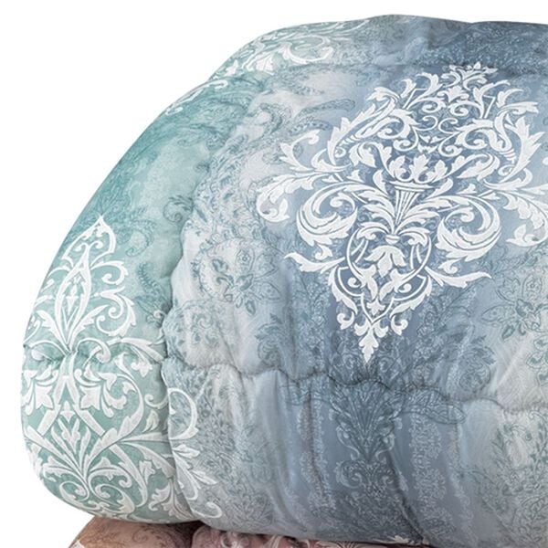 「丸洗いできる清潔ふっくらボリューム掛布団（掛布団）」｜ブルー