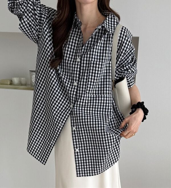 GeeRA（ジーラ）の「アソート柄オーバーサイズシャツ（シャツ）」｜詳細画像