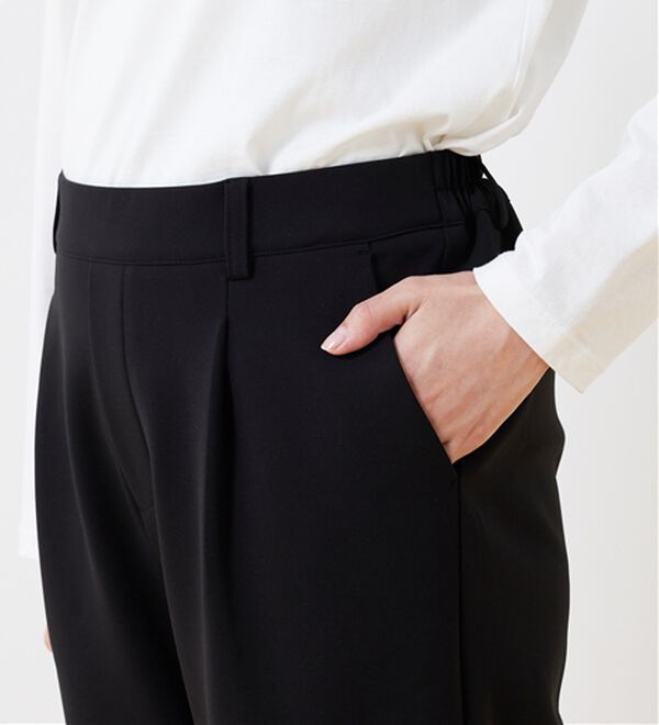 BELLUNA（ベルーナ）の「ツイルジャージー素材テーパードパンツ（テーパードパンツ）」｜詳細画像
