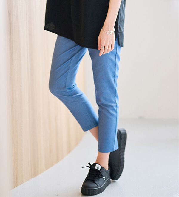 パンツ elena エレナ ドーソン ストライプドローストリングトラウザー | HUES