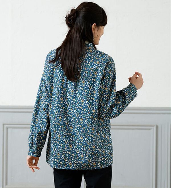 ルフラン（ルフラン）の「裏フリース付＊フリル衿ブラウス（ブラウス）」｜詳細画像