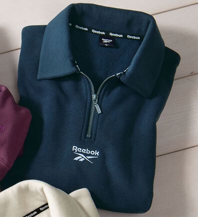 「＜リーボック＞ジップアップデザイントレーナー（メンズトレーナー）」