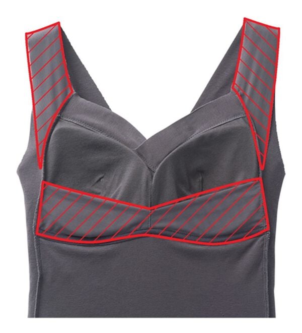 LAVIENNE（ラヴィエンヌ）の「楽なママお外に出れる綿混カップ付インナー（ブラトップ・カップ付きインナー）」｜詳細画像