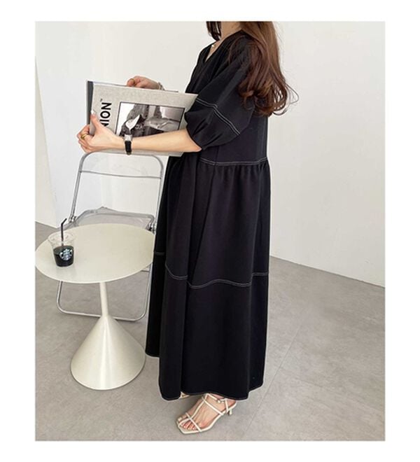 前後2WAYランタンスリーブワンピース - ベルーナ【公式】