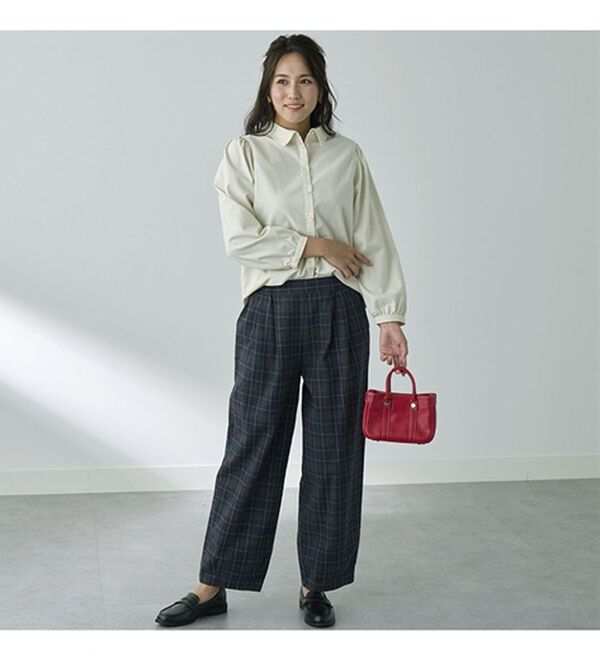 BELLUNA（ベルーナ）の「綿１００％ゆったりパンツ（フルレングスパンツ）」｜詳細画像