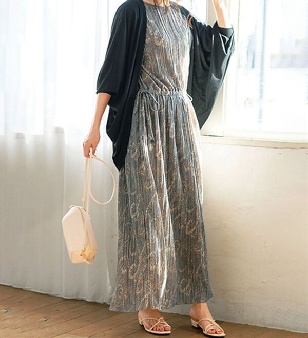 GeeRA（ジーラ）の「接触冷感！ドルマンカットソーカーディガン（ニットカーディガン）」｜詳細画像