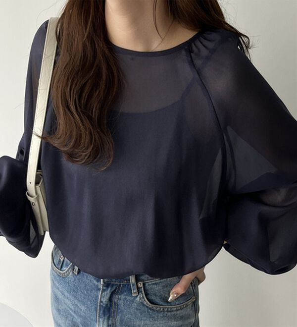 GeeRA（ジーラ）の「バックリボンシアーブラウス（ブラウス）」｜詳細画像