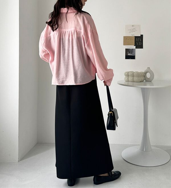 GeeRA（ジーラ）の「着回し自在シアーショートシャツ（シャツ）」｜詳細画像