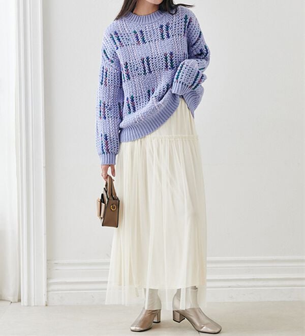 RANAN（ラナン）の「カラフルニットプルオーバー（ニット・セーター）」｜詳細画像