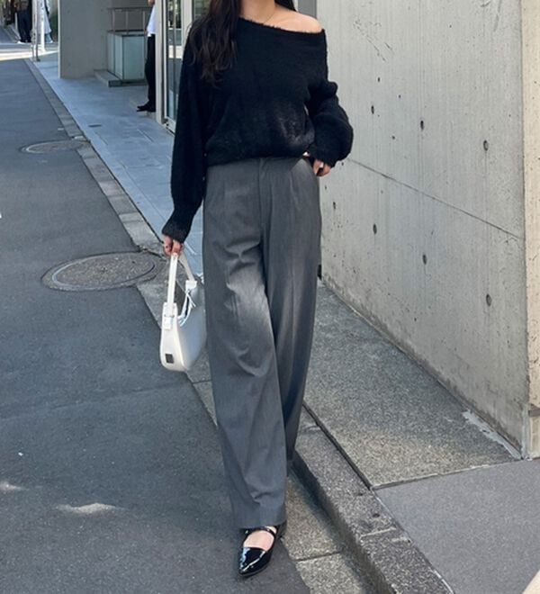 GeeRA（ジーラ）の「シャギーオフショルニット（ニット・セーター）」｜詳細画像