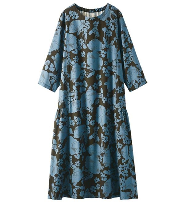 BELLUNA（ベルーナ）の「＜＆ｃｏｃｏｃｈｉ＞ひんやり冷感素材花柄ティアードワンピース（シャツワンピース）」｜詳細画像