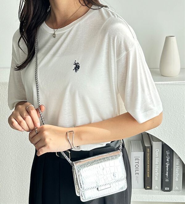 GeeRA（ジーラ）の「【Ｕ．Ｓ．　ＰＯＬＯ　ＡＳＳＮ．】スラブシアーTシャツ（Tシャツ）」｜詳細画像