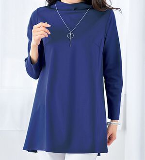 VINNO（ヴィノ）の「＜日本製＞美の艶コットン１００％チュニック（チュニック）」｜詳細画像