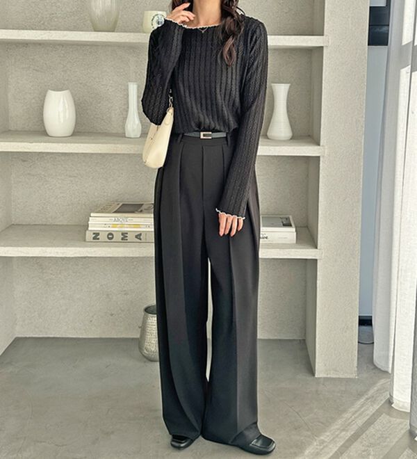 GeeRA（ジーラ）の「表面感配色メローカットソー（カットソー）」｜詳細画像