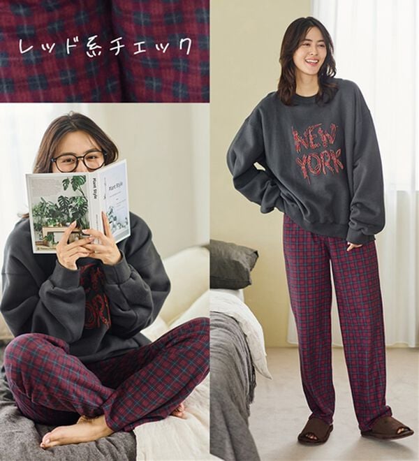LAVIENNE（ラヴィエンヌ）の「肌側綿１００％あったかフリースボトム（その他パンツ）」｜詳細画像