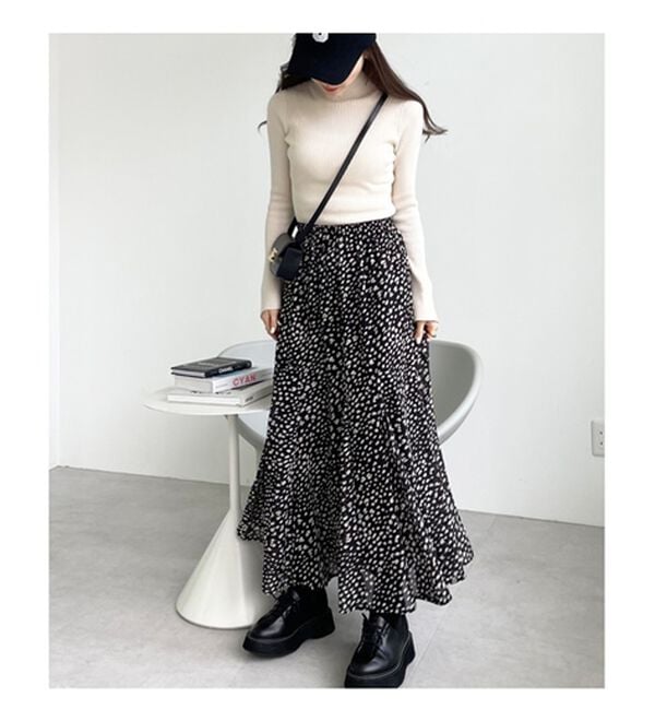 GeeRA（ジーラ）の「切替フレアーロングスカート（ロングスカート）」｜詳細画像