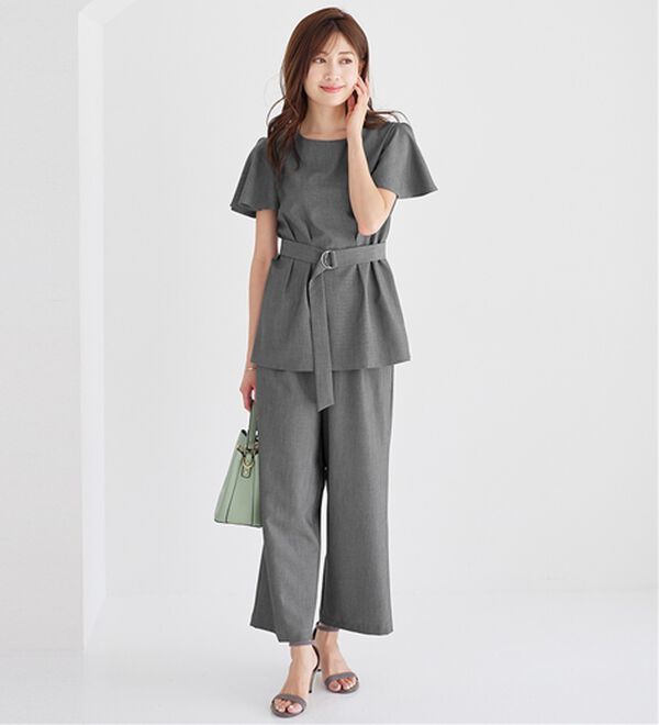 alotta（アロッタ）の「選べる！きれいめ麻調セットアップ（セットアップ）」｜詳細画像