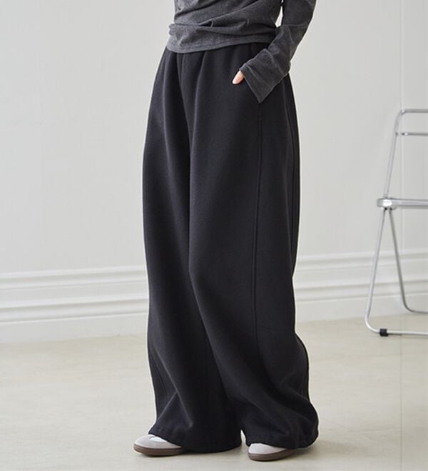 RANAN（ラナン）の「裏起毛カーブスウェットパンツ（その他パンツ）」｜詳細画像