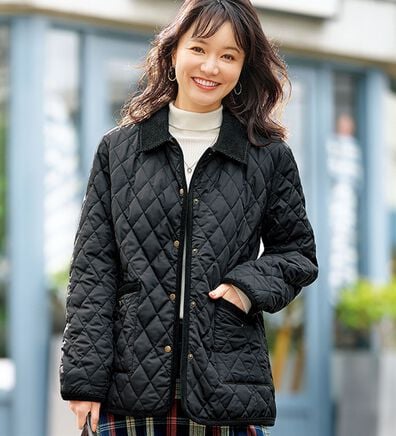 BELLUNA（ベルーナ）の「衿付キルト切替ジャケット（その他ジャケット）」